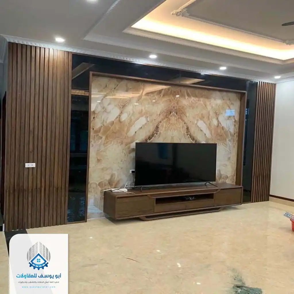 ديكورات شاشات بديل الخشب والرخام حي الروضة الرياض