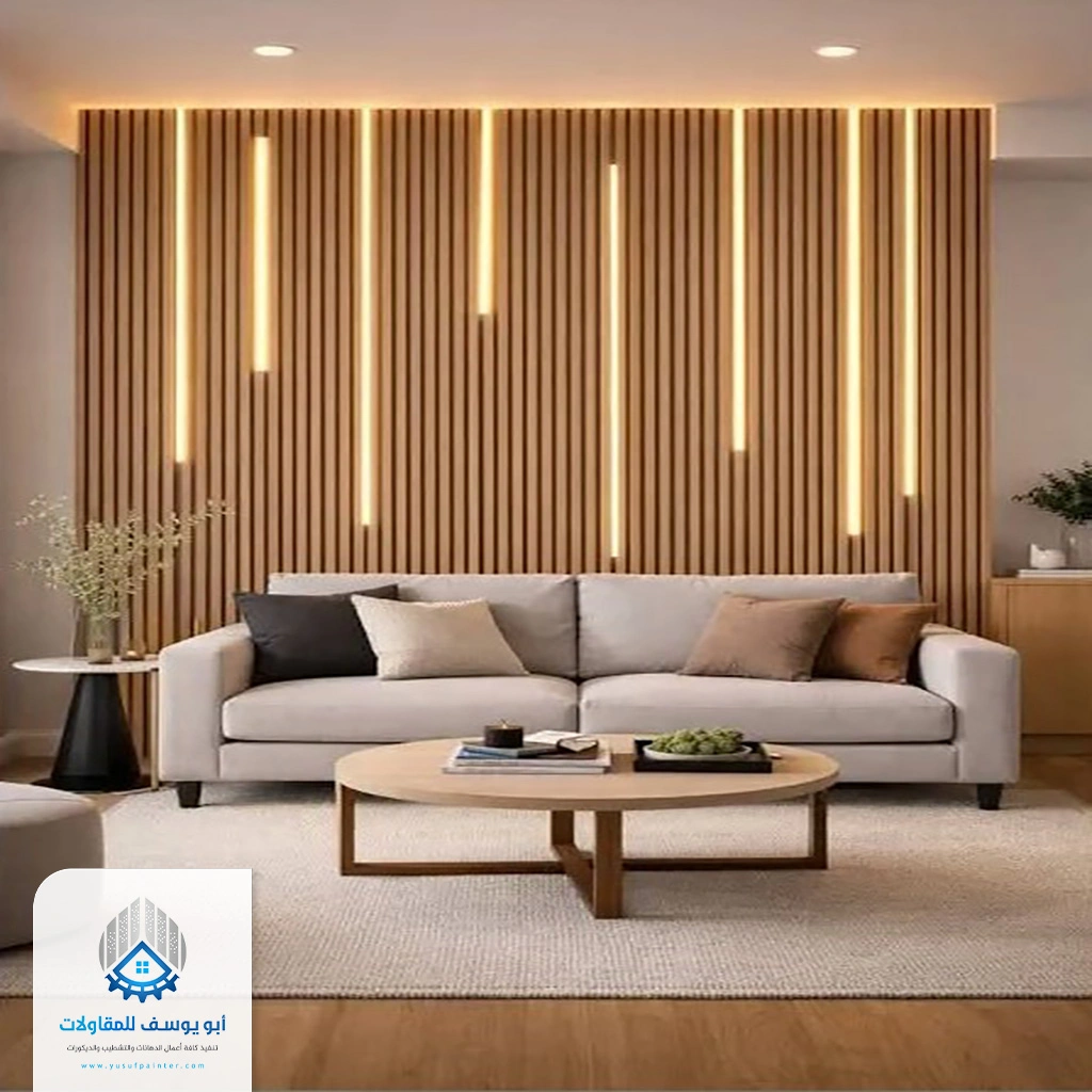 ديكور تكسيات خشب حي حطين