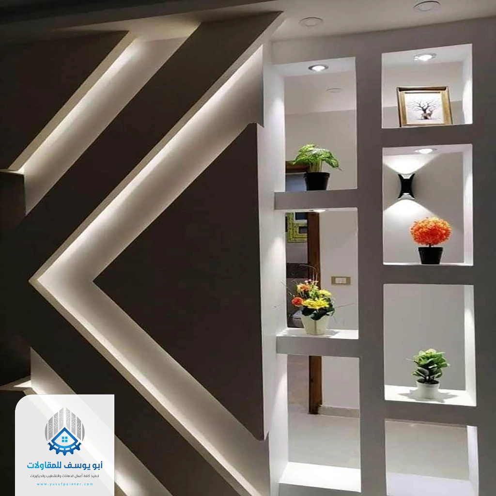 ديكورات جبس بورد قواطع حي النخيل