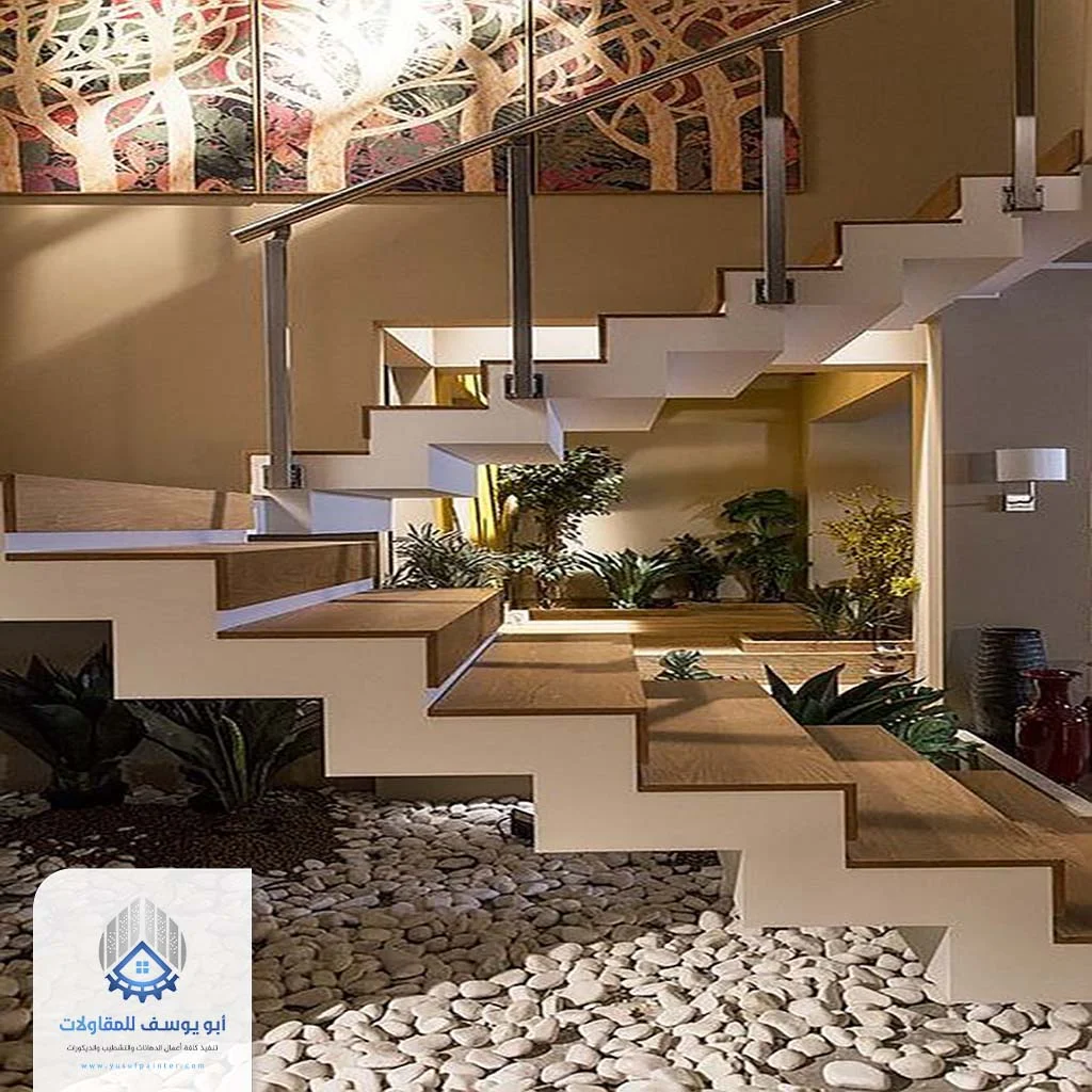 عمل ديكور تحت الدرج حي النخيل